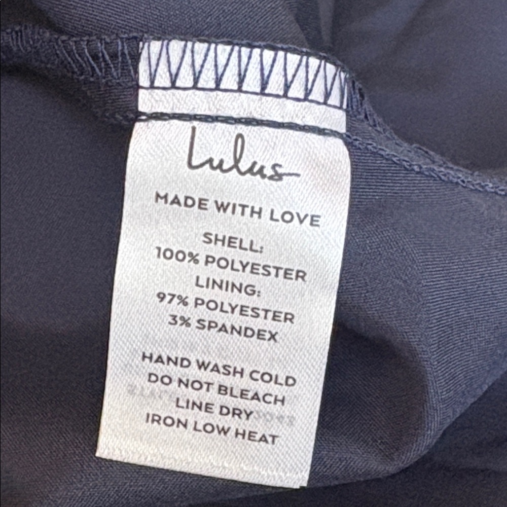 Lulu's Alluring Invite Midnight Blue Floral Pleated Bustier Midi Dress Size S - Picture 15 of 16